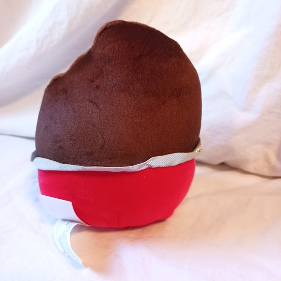 Squishmallow Paulton The Chocolate Bar Red Brown Silver Plush KellyToy 5" - Picture 4 of 7